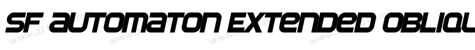 SF Automaton Extended Oblique字体转换